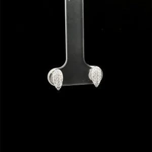 BRINCO GOTA CRAVEJADA DE PRATA 5mm