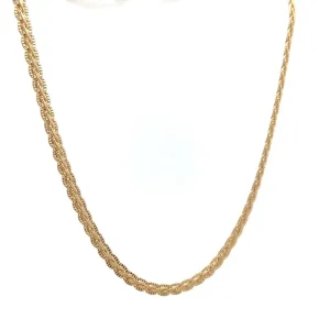CORRENTE MALHA CHOKER FOLHEADO 35cm + 10cm Ext