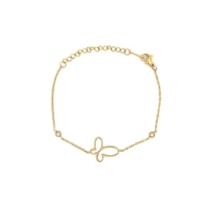 PULSEIRA BORBOLETA MADREPEROLA INOX GOLD 17cm + 4cm Ext