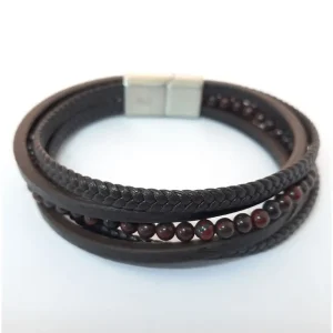 PULSEIRA COURO DE ACO INOX