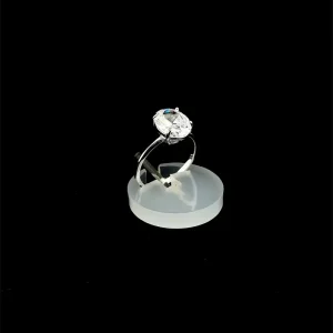 ANEL CRISTAL OVAL DE PRATA