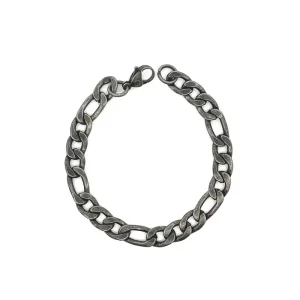 PULSEIRA GRUMET 3X1 INOX EVELHECIDO MASCULINO 20cm/8mm
