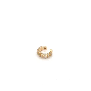 PIERCING FAKE UNITARIO CRAVEJADO FOLHEADO 19mm