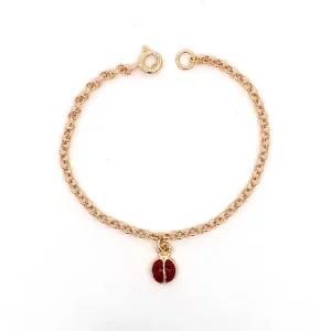 PULSEIRA ELO PORTUGUES INFANTIL FOLHEADO 14cm