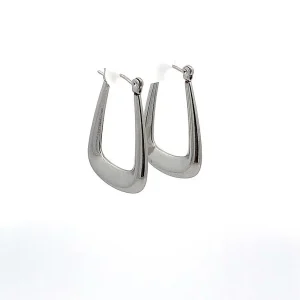 BRINCO ARGOLA PERFIL QUADRADO INOX 33mm