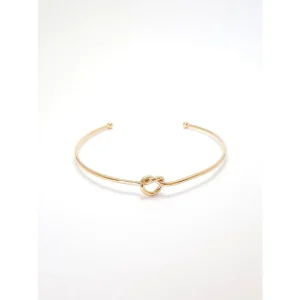 PULSEIRA BRACELETE NÓ FOLHEADO 60mm