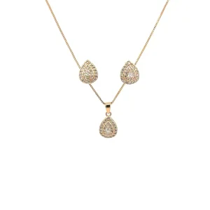CONJUNTO GOTA CRAVEJADA FOLHEADO 45cm/8mm