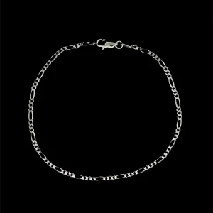 PULSEIRA GRUMET 3X1 DE PRATA 21cm/1mm
