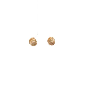 BRINCO CRAVEJADO BOLA FOLHEADO 6mm