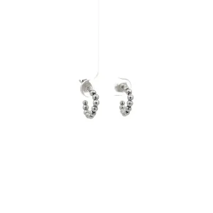 BRINCO ARGOLA ABERTA BOLINHAS INOX 13mm