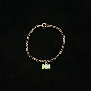 PULSEIRA ELO PORTUGUES INFANTIL FOLHEADO 14cm