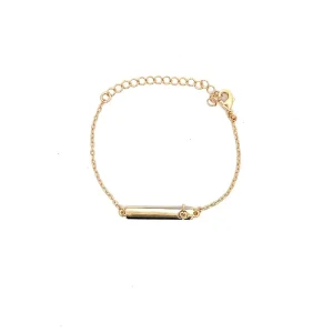 PULSEIRA INFANTIL CHAPINHA FOLHEADO 13cm + 4cm Ext