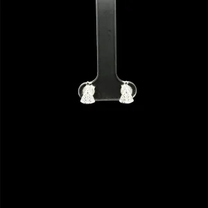 BRINCO NSRA APARECIDA CRAVEJADO DE PRATA 6mm