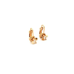 BRINCO C/ZIRCONIA 4 mm DE PRESSÃO FOLHEADO