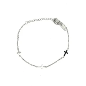 PULSEIRA CRUZ INOX 16cm + 5cm