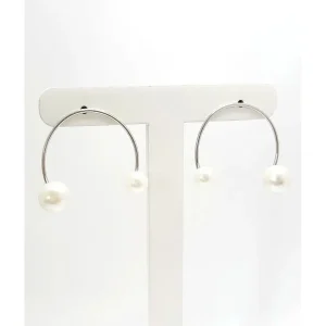 BRINCO ARGOLA C/ PEROLAS INOX 30mm
