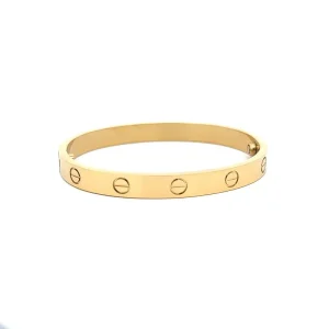 PULSEIRA BRECETE FENDA INOX GOLD