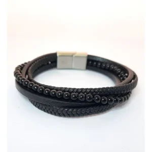 PULSEIRA COURO DE ACO INOX