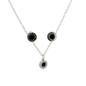 CONJUNTO ROMANO C/ RESINA BLACK INOX 40cm + 5cm Ext