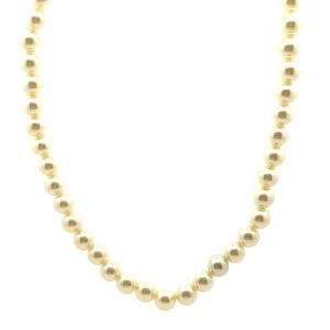 GARGANTILHA CHOKER PEROLAS INOX 35cm + 8cm Ext
