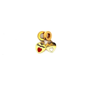 BERLOQUE CORACOES INOX GOLD