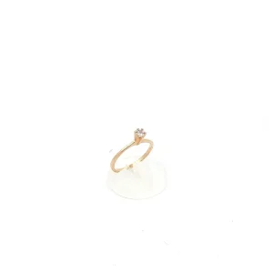 ANEL SOLITARIO FOLHEADO 3.5mm