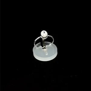 ANEL CRISTAL OVAL DE PRATA