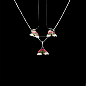 CONJUNTO BABY ARCO IRIS DE PRATA 40cm