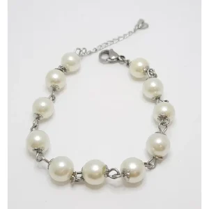 PULSEIRA INOX DE PEROLAS 16cm/7mm