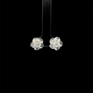 BRINCO FLOR DE PRATA 12mm