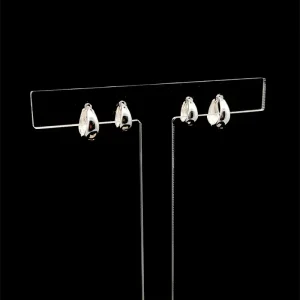 DUO DE BRINCOS ARGOLA CLICK LISA PRATA 9 e 11mm