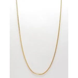 CORRENTE GRUMET FOLHEADO 60cm/1mm
