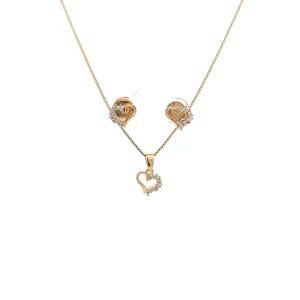 CONJUNTO CORACAO FOLHEADO 45cm/8,5mm