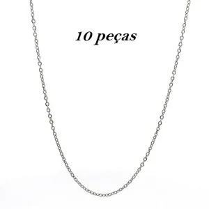 CORRENTE CADEADO INOX 45cm + 5cm Ext