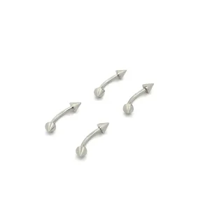 PIERCING INOX 4 PEÇAS