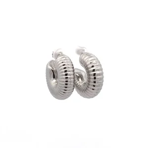 BRINCO ARGOLA CARACOL INOX 32mm
