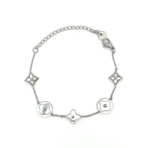 PULSEIRA C/ PINGENTES INOX 15cm + 5cm Ext