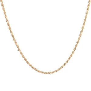 CORRENTE CORDAO BAIANO FOLHEADO 40cm/1mm