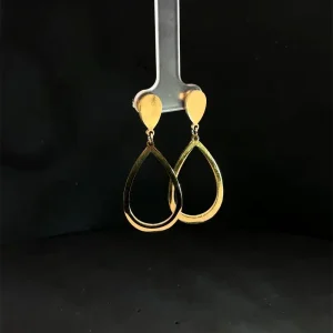 BRINCO PENDURICALHO GOTA ABERTA INOX GOLD 19mm