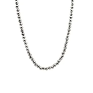 CORRENTE CHOKER BOLINHAS INOX 35cm + 5cm Ext