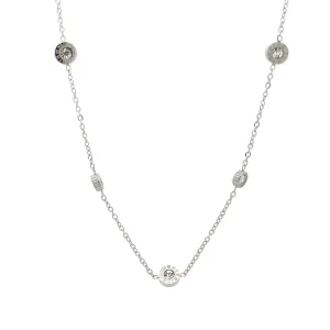 GARGANTILHA ALGARISMO ROMANO INOX 45cm + 5cm Ext