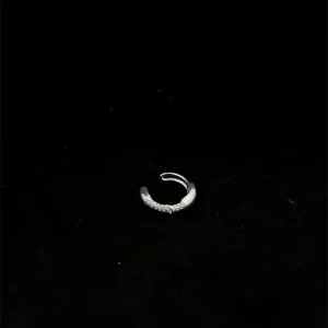 PIERCING FAKE CRAVEJADO DE PRATA 13mm