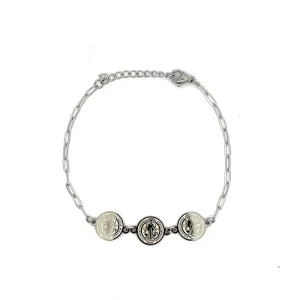 PULSEIRA SÃO BENTO INOX 18cm + 3cm Ext