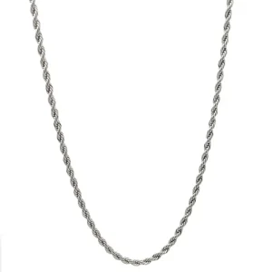 CORRENTE CORDAO BAIANO INOX 60cm/2mm
