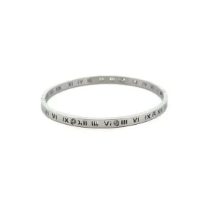PULSEIRA BRACELETE ALGARISMO ROMANO INOX