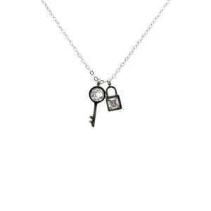 GARGANTILHA CHAVE/CADEADO INOX 45cm + 5cm Ext