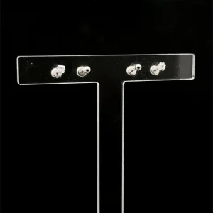 DUO DE BRINCOS P DE LUZ E BOLA INOX 3mm