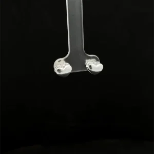 BRINCO LISO CORACAO DE PRATA 8mm