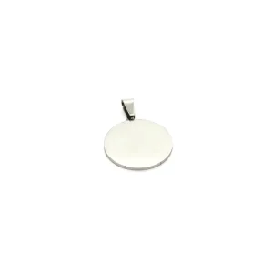 PINGENTE REDONDO LISO INOX 25mm