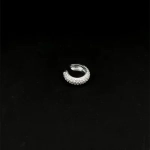 PIERCING FAKE CRAVEJADO DE PRATA 15mm